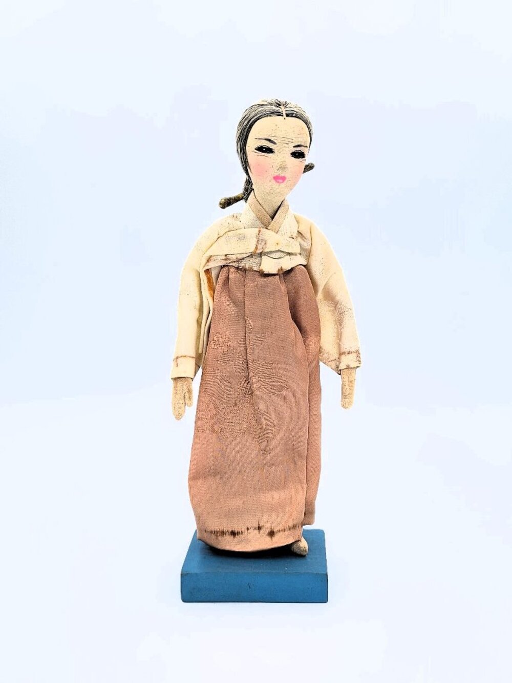 Vintage Korean souvenir fabric doll
